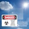 Signmission Infection Hazard Handle Needles With Care Danger Sign, Vinyl Decal, 10in W x 7in L, 2PK OS-2PACK-DS-D-710-L-1373 - alternate 4